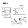 Подвесной унитаз Villeroy&Boch Subway 2.0 560610R1