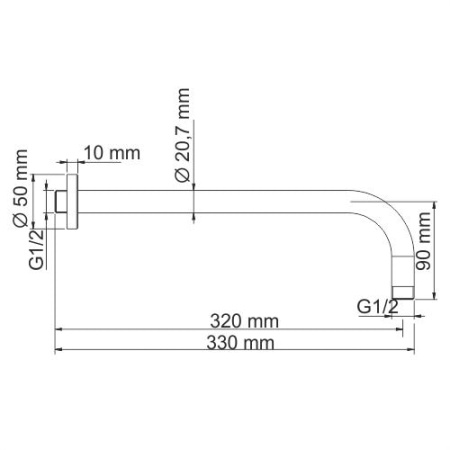 Кронштейн для душа WasserKRAFT A097