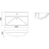 Раковина 80x45,5 см Акватон Fest 1AX168WBXX000