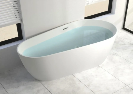 Акриловая ванна Ceruttispa Mimi CT9671 170x80 см, отдельностоящая, белый