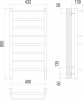Полотенцесушитель электрический Terminus Евромикс П8 400х850 4670078531285