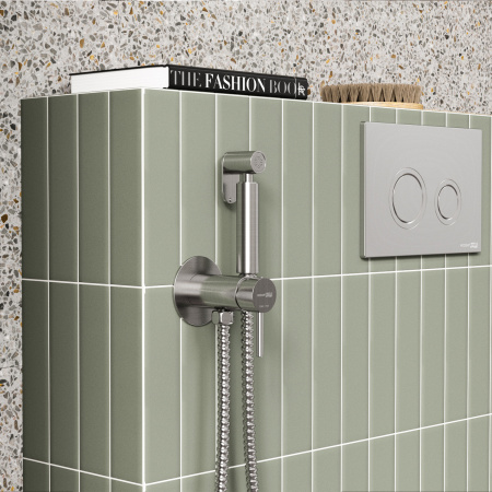 Смеситель для душа с гигиенической лейкой WasserKRAFT A70338 сталь