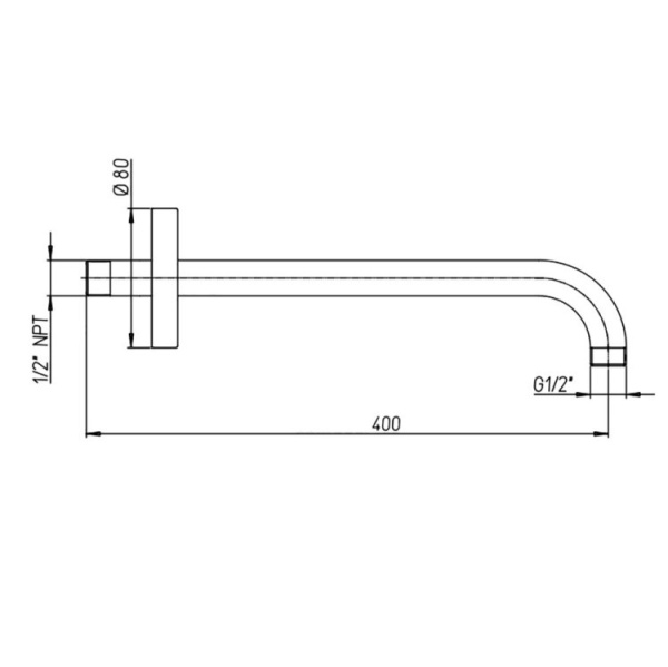 Кронштейн для душа Paini 50CR745T140BI