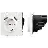 Розетка с заземлением и 2хUSB type A, без рамки Arlight SCT 054288