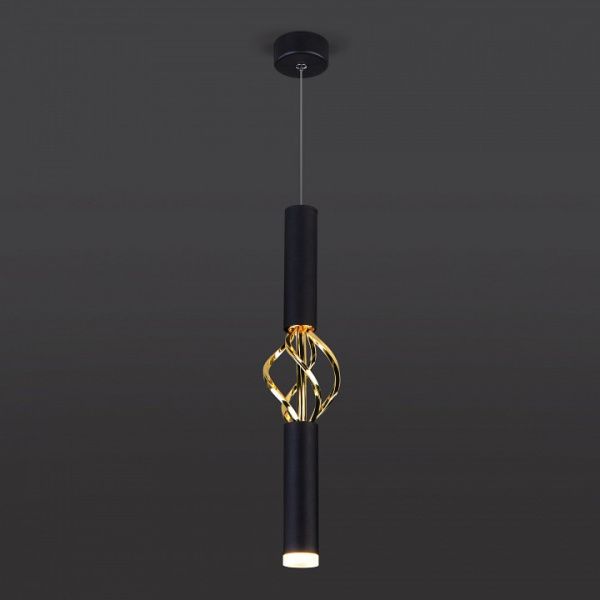 Подвесной светильник Eurosvet Lance 50191/1 LED черный/золото