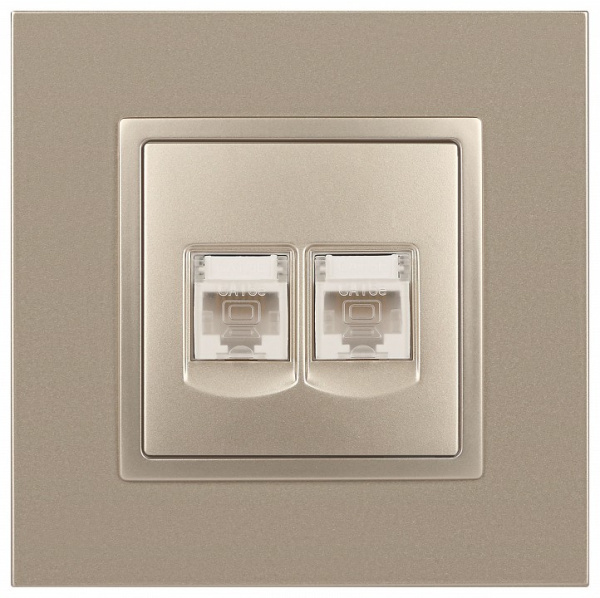 Розетка Ethernet RJ-45 без рамки Эра Эра Elegance 14-3108-04