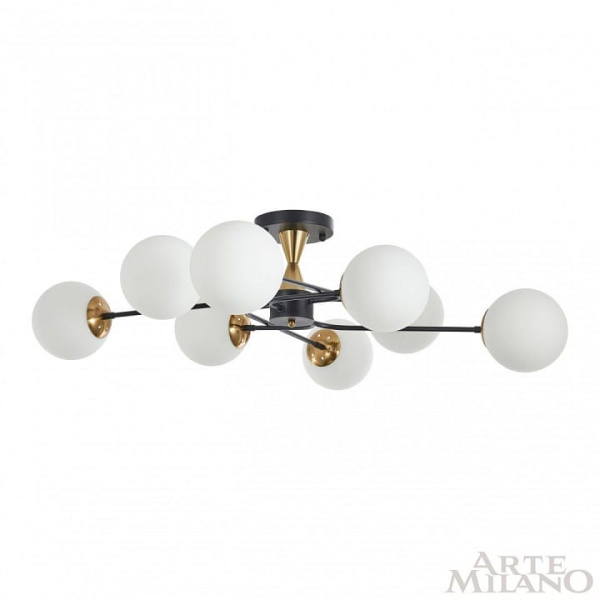 Люстра на штанге Arte Milano Neapolis-76808 276808/8 BK/GD
