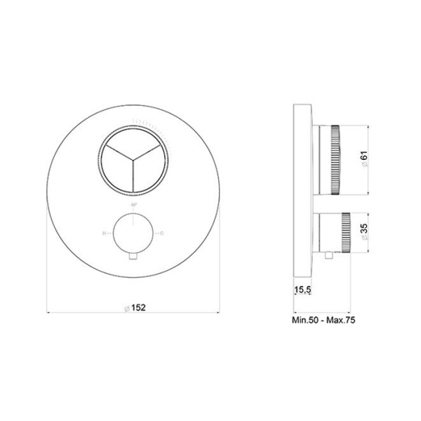Смеситель для душа Almar Core E176633.NB сталь