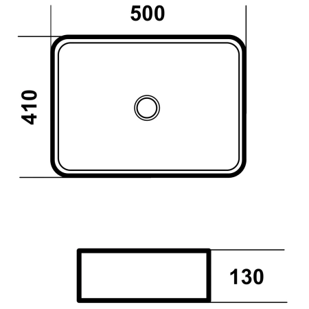 Раковина 50x41 см Grossman GR-3052