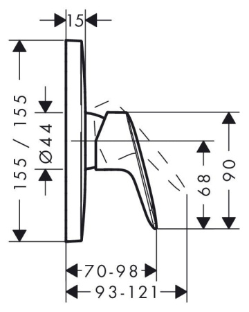 Смеситель для душа hansgrohe Logis 71607000