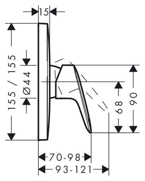 Смеситель для душа hansgrohe Logis 71607000