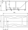 Акриловая ванна Aquatek Феникс 160x75 см FEN160-0000022, белый