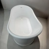 Акриловая ванна Abber AB9514 167,6x87 см, отдельностоящая, белый