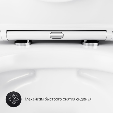 Подвесной унитаз AM.PM Sense C741701SC с крышкой-сиденьем