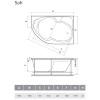 Акриловая ванна 170x105 см R Relisan Sofi GL000009445