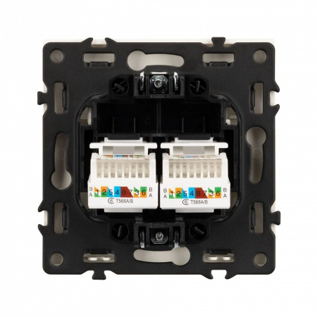 Розетка двойная Ethernet RJ-45 без рамки Arlight SCT 054314