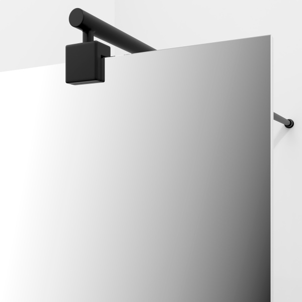 Душевая перегородка WasserKRAFT Rur 30W 90 30W39MB-MR матовая черная