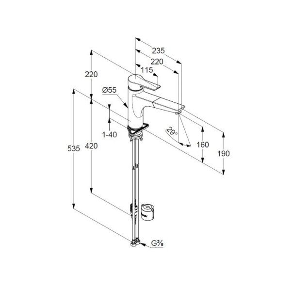 Смеситель для кухни Kludi Mix 329440575