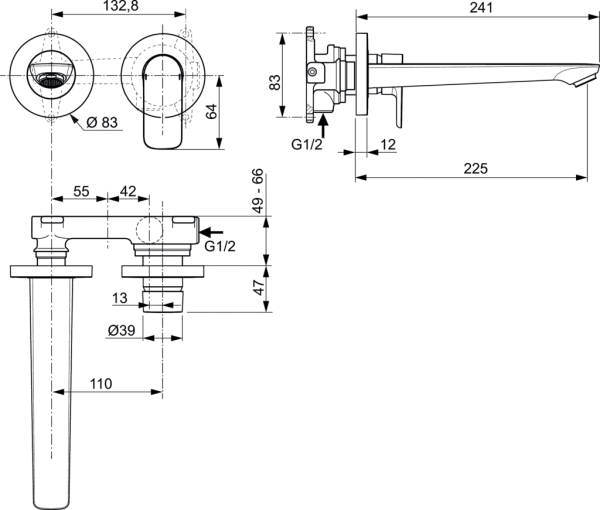 Смеситель для раковины Ideal Standard Connect Air A7009AA