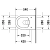 Унитаз подвесной Duravit Darling New 2557090000 безободковый, альпийский белый