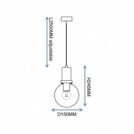 Подвесной светильник Imperiumloft PENBALL Black PENBALL01