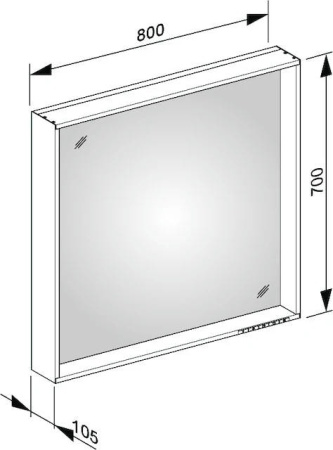 Зеркало Keuco Plan 80 33097302500
