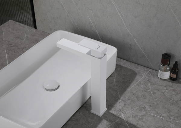 Смеситель для раковины Abber Daheim AF8211W белый матовый