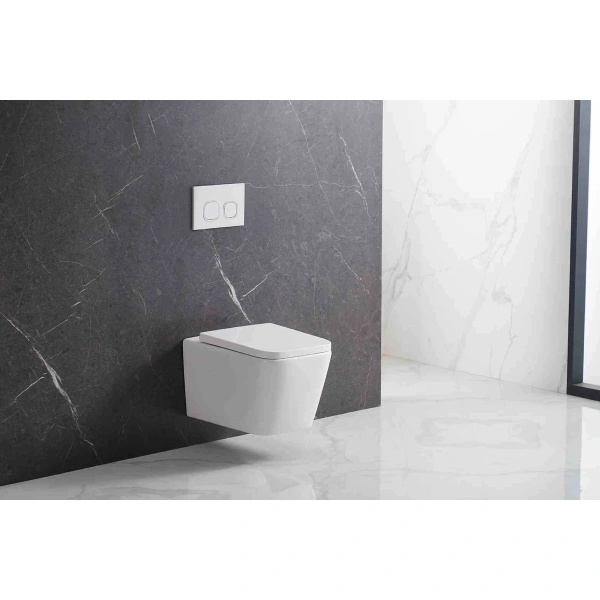 Унитаз подвесной Aquatek Либра AQ0530-00 безободковый, с сиденьем микролифт, белый