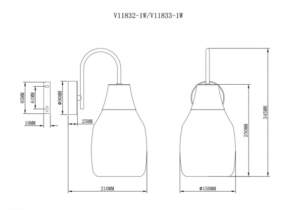 Бра Moderli Adalina V11833-1W