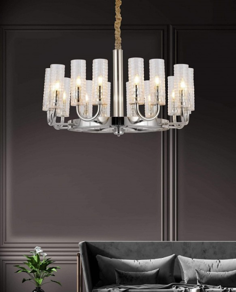 Подвесная люстра LUMINA DECO Donatti LDP 8011-16 CHR