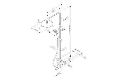 Душевая стойка Am.Pm Like F0780964