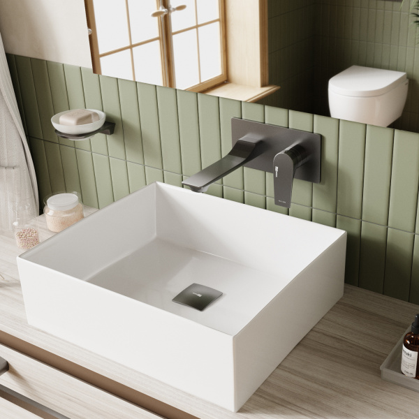 Смеситель для раковины WasserKRAFT Wiese 8400 8430 сталь