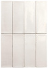 Equipe Miyako Керамогранит White gloss 5x15 глазурованный глянцевый