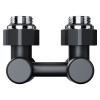Узел нижнего подключения Royal Thermo Design угловой 1/2"х3/4" EK (черный)