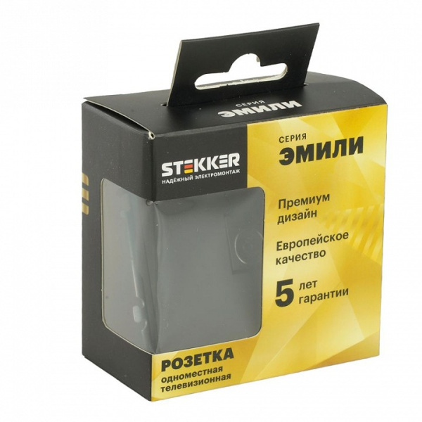 ТВ-розетка без рамки Stekker Эмили 49849