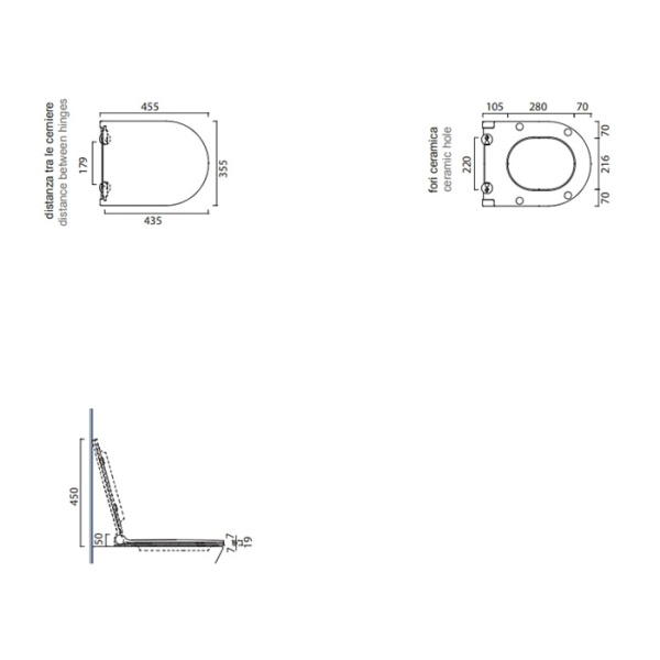 Крышка-сиденье для унитаза Catalano Sfera 0551500001