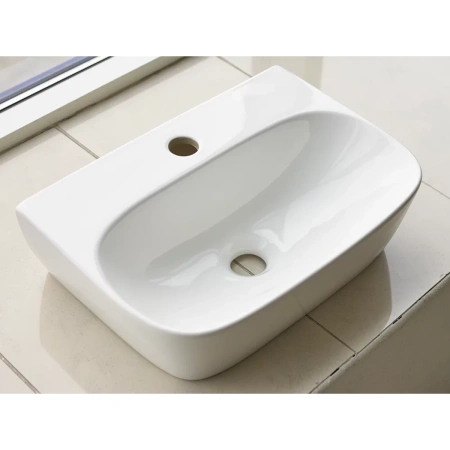 Раковина CeramaLux 78401 42,5x29,5 см, подвесная, белый