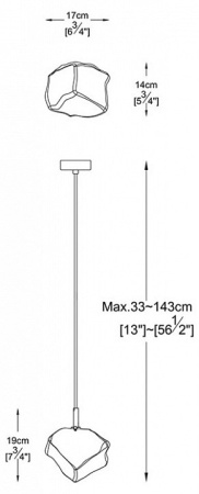 Подвесной светильник Zumaline Rock P0488-01F-F4FZ