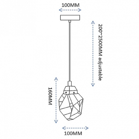 Подвесной светильник Imperiumloft CRISTEL CRISTEL-ONE01