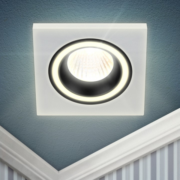 Встраиваемый светильник Эра DK91 WH/BK