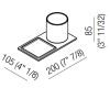Полочка Agape Dot line ADTL0471Z белый