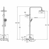 Душевая стойка Jacob Delafon Aleo E97825RU-4-CP