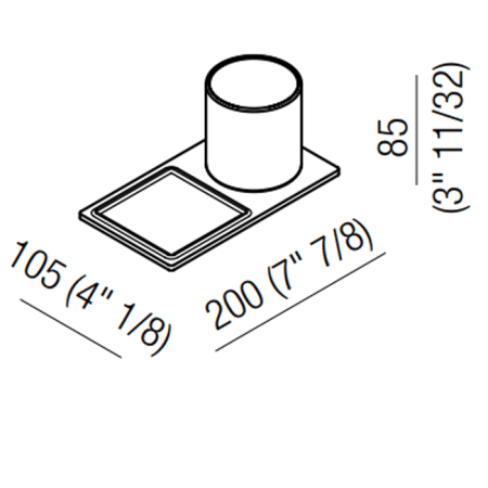 Полочка Agape Dot line ADTL0471Z белый
