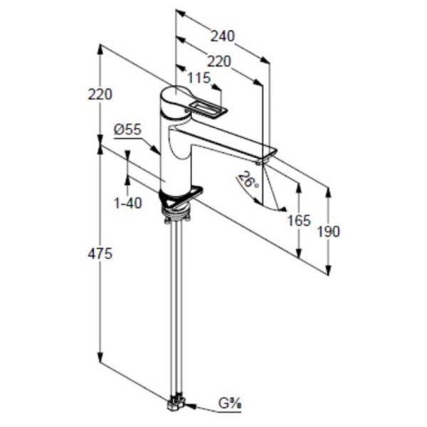 Смеситель для кухни Kludi Mix 329050562