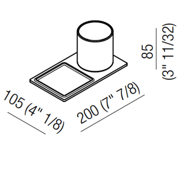 Полочка Agape Dot line ADTL0471Z белый
