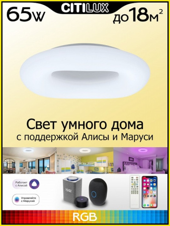 Накладной светильник Citilux Стратус Смарт CL732A520G
