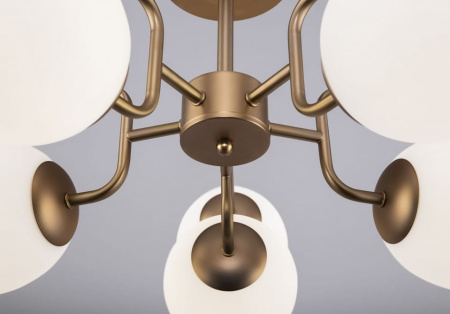 Люстра на штанге Maytoni Эрих MOD221PL-10G