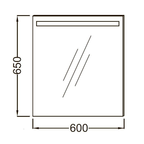 Зеркало Jacob Delafon Parallel 60 EB1411RU-NF с подсветкой