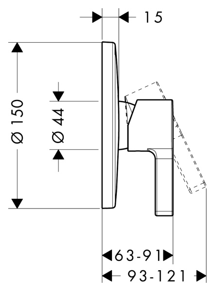Смеситель для душа hansgrohe Metris S 31665000