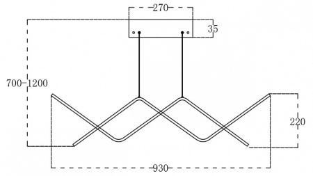Подвесной светильник Escada Zigzag 10208/S LED